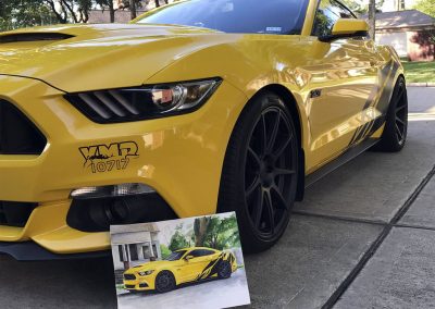 Order portrait of Ford Mustang