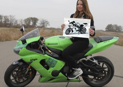 Motorcycle artists order paintings online